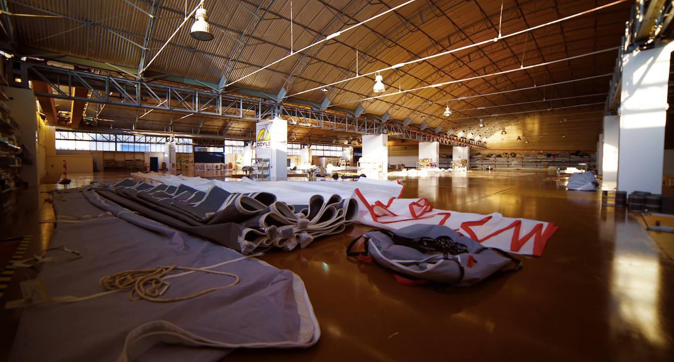 Inside the Doyle Sails Italia loft