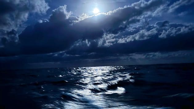 Sailing under moonlight remains a timeless attraction of ocean cruising. Photo: SY Sea Drop/WCC