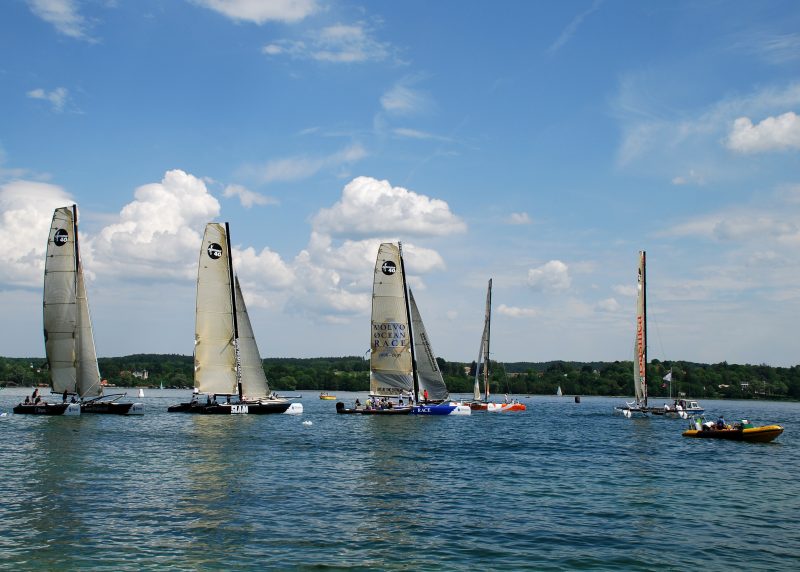 Sailing regatta on Lake Starnberg, Bavaria