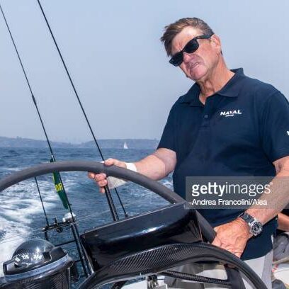 SYDNEY, AUSTRALIA - DECEMBER 21: Owner and skipper Sean Langman is training with his crew onboard the super maxi yacht Naval Group, prior to the Rolex Sydney to Hobart yacht race, on December 21, 2019, in Sydney, Australia. (Photo by Andrea Francolini/Alea/Getty Images)
